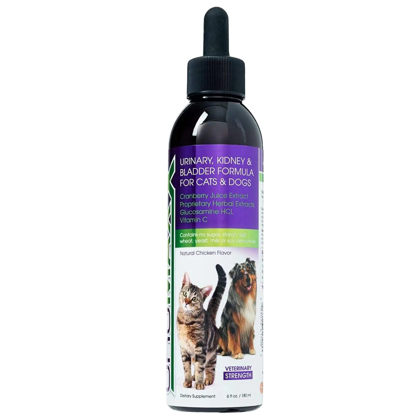 UroMAXX Cat & Dog Urinary Tract Treatment Bladder & Kidney Support for Dogs and Cats Powerful Yet Gentle Pet Care with Liquid Cranberry & Glucosamine Chicken Flavor 6 oz Bottle 1 Pack