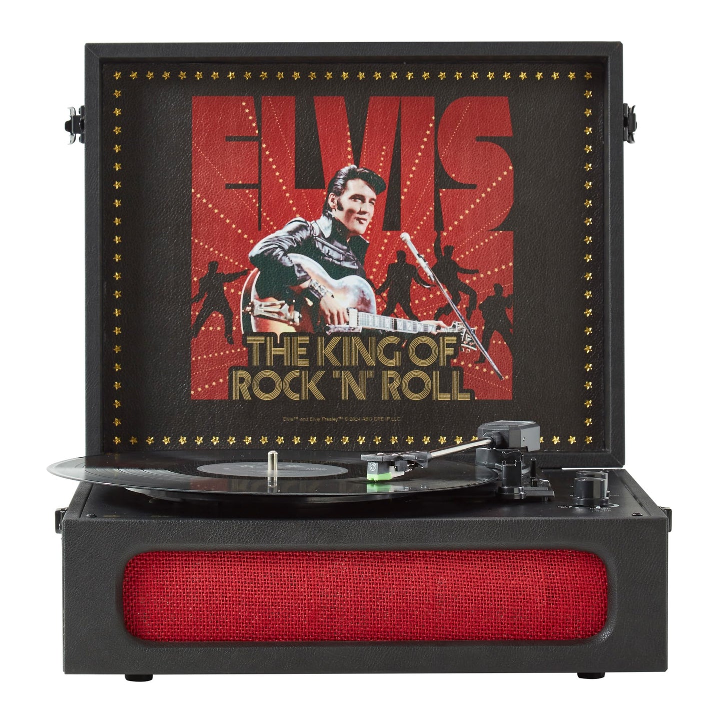 Arkrocket x Elvis Bluetooth Protable Record Player 3-Speed Bluetooth Input and Output Turntable Built-in Speakers with Magnetic Cartridge Auto Off - Elvis Presley 68