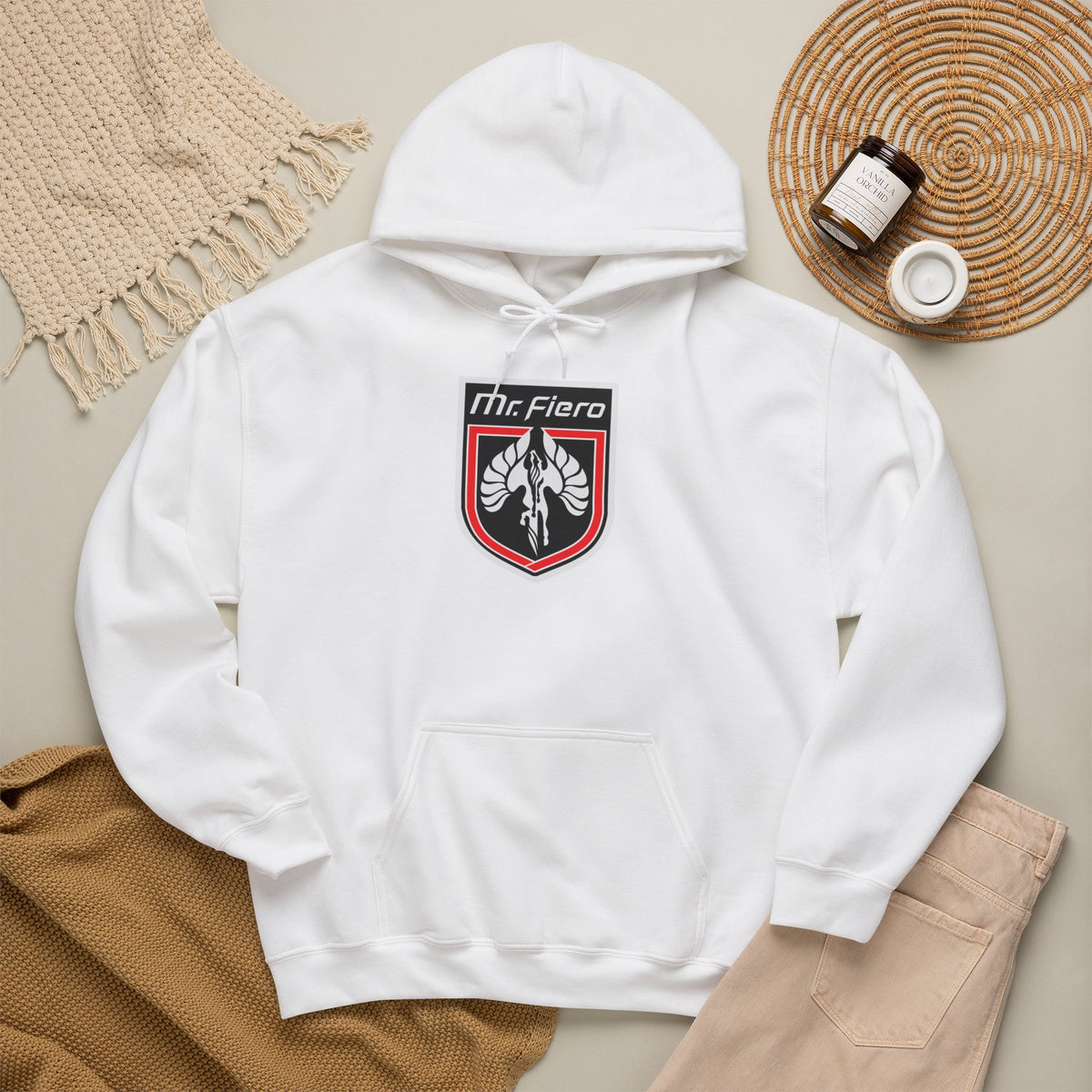 Mr. Fiero Crest Hoodie | Motorcycle Emblem Pullover