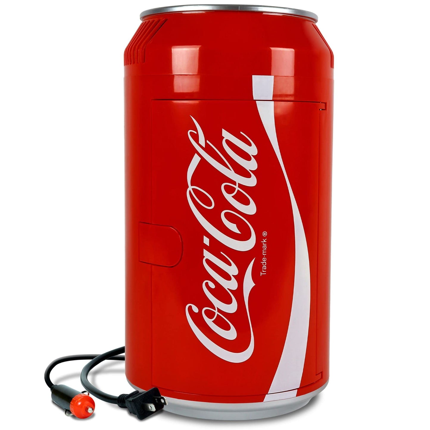 Coca-Cola Mini Fridge for Bedroom Skincare Office Small Refrigerator 8 Can Capacity Portable Mini Refrigerator Dorm Fridge Red Skincare Fridge Mini Fridge for Travel Cooler 12V DC 110V AC